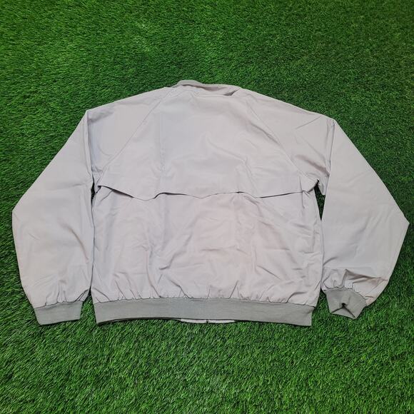 VTG 80s Par Four Golf Jacket Mens XL Tall Gray Pastel Plaid Lined Bomber - Picture 6 of 9